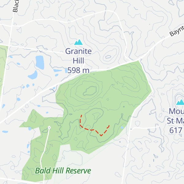 Map of Bald Hill