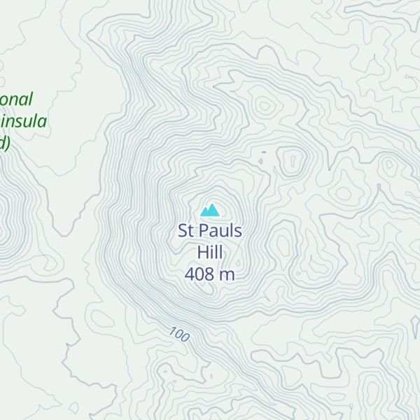 Map of St Pauls Hill