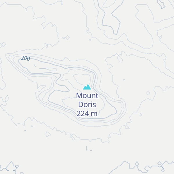 Map of Mount Doris