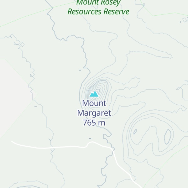 Map of Mount Margaret
