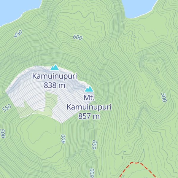 Map of Mt. Kamuinupuri