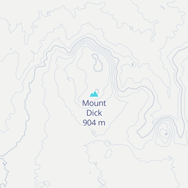 Map of Mount Dick