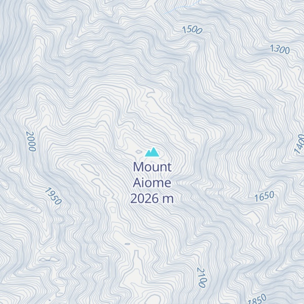 Map of Mount Aiome