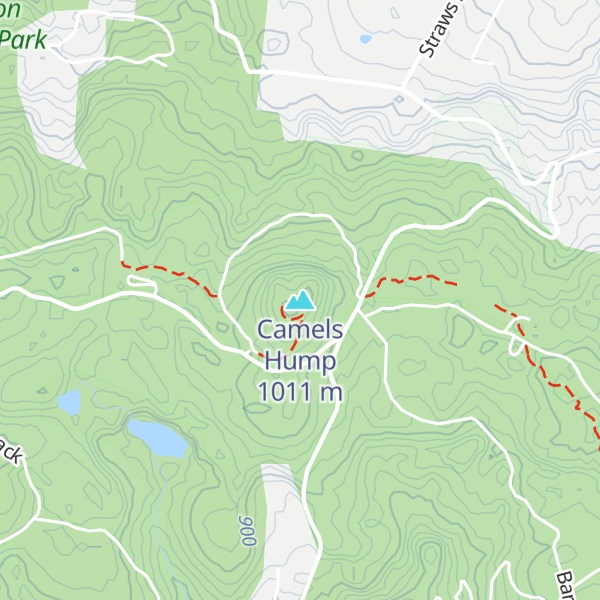 Map of Camels Hump
