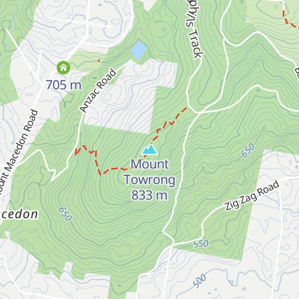 Map of Mount Towrong