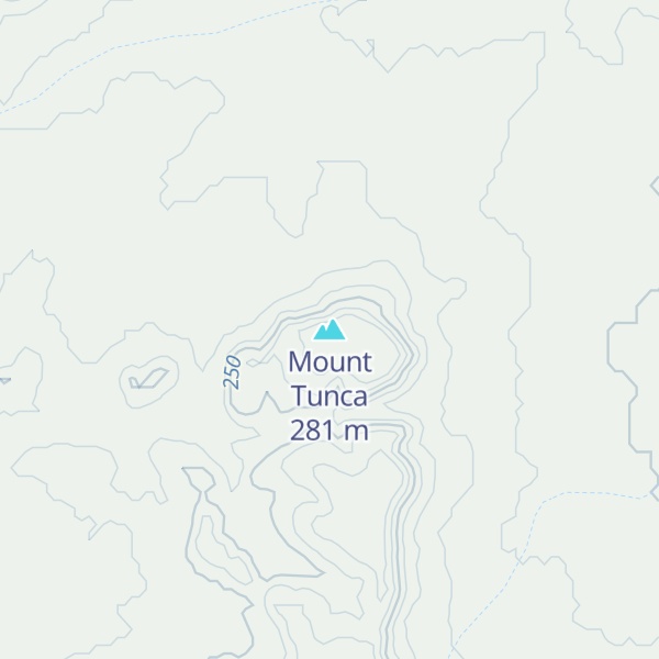 Map of Mount Tunca