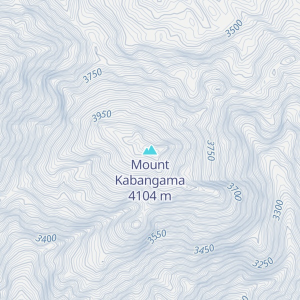 Map of Mount Kabangama