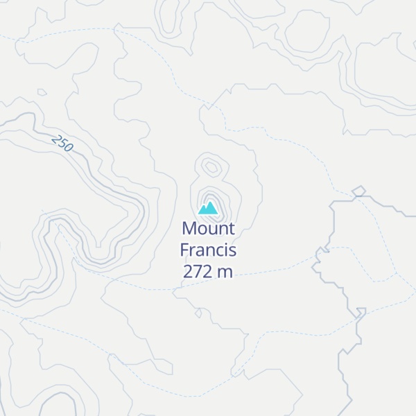 Map of Mount Francis