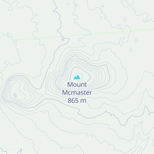 Map of Mount Mcmaster