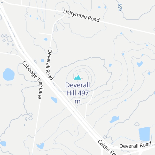 Map of Deverall Hill