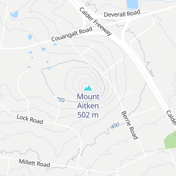 Map of Mount Aitken