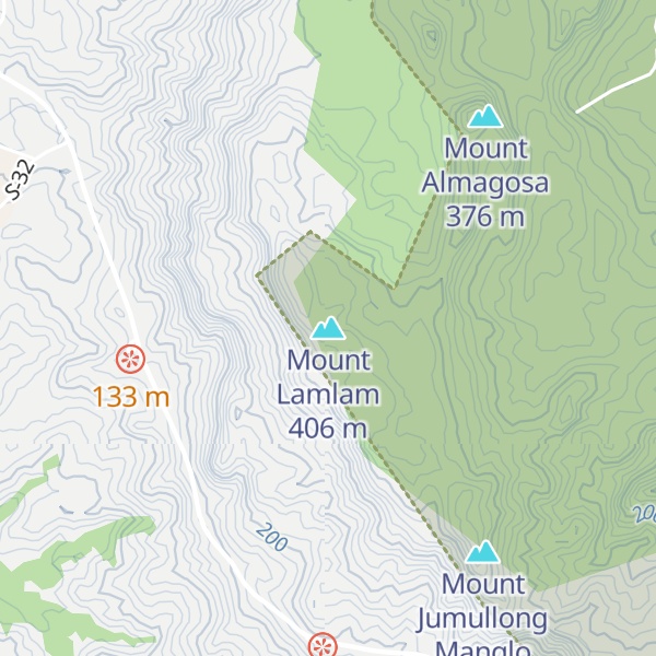 Map of Mount Lamlam