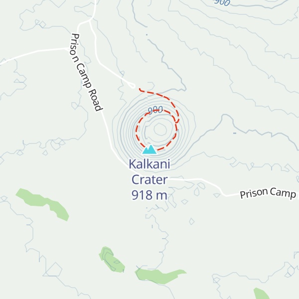Map of Kalkani Crater