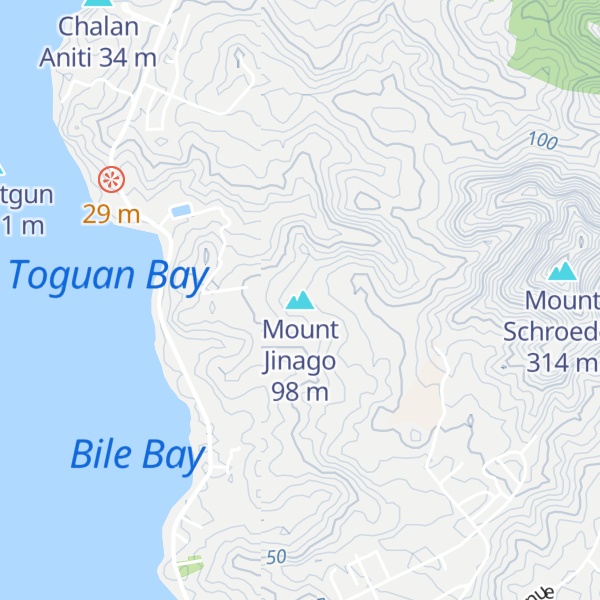 Map of Mount Jinago
