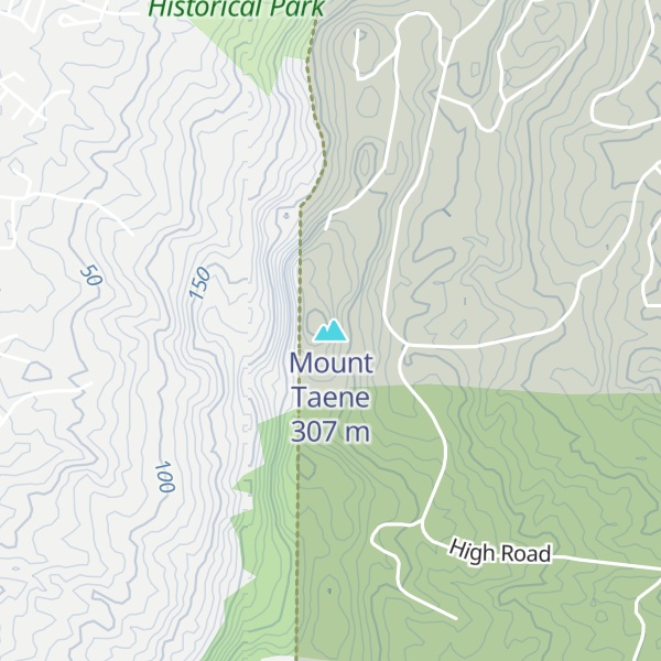 Map of Mount Taene