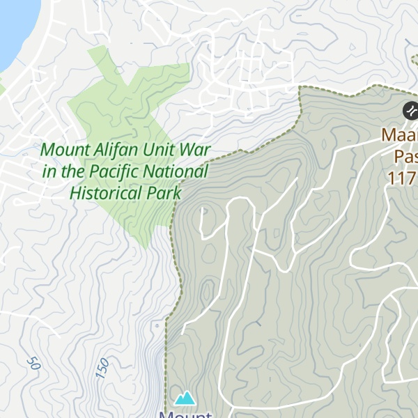 Map of Mount Alifan