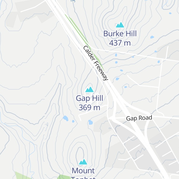 Map of Gap Hill