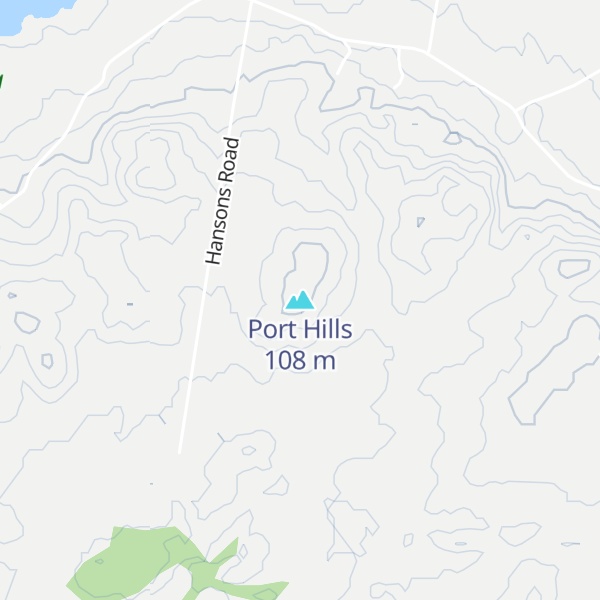 Map of Port Hills