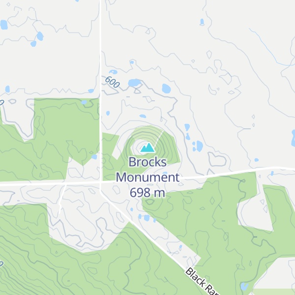 Map of Brocks Monument