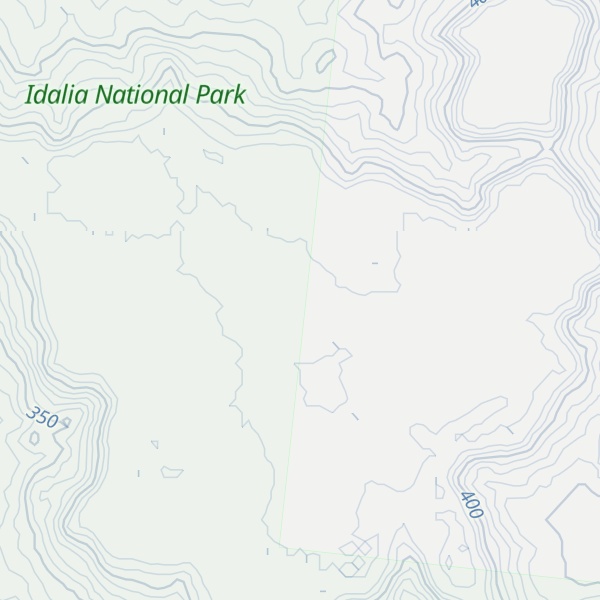 Map of Mount Bullock
