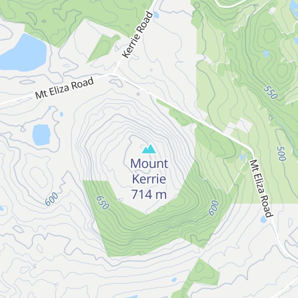 Map of Mount Kerrie