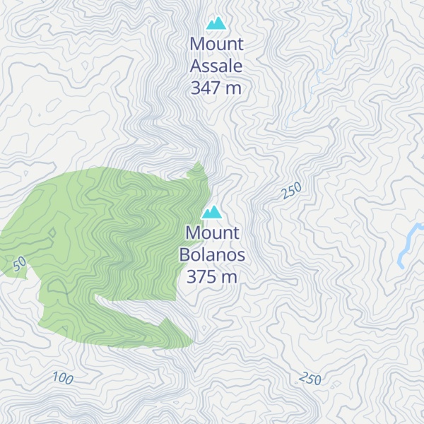Map of Mount Bolanos