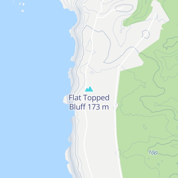 Map of Flat Topped Bluff