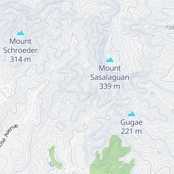 Map of Mount Finansanta