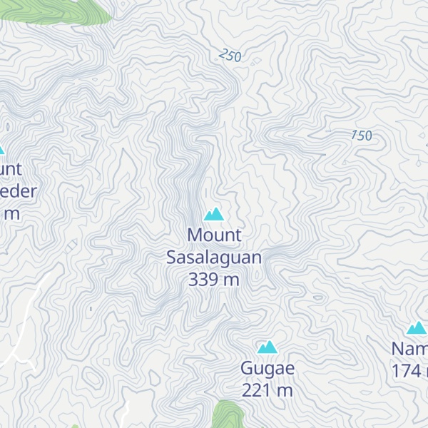 Map of Mount Sasalaguan