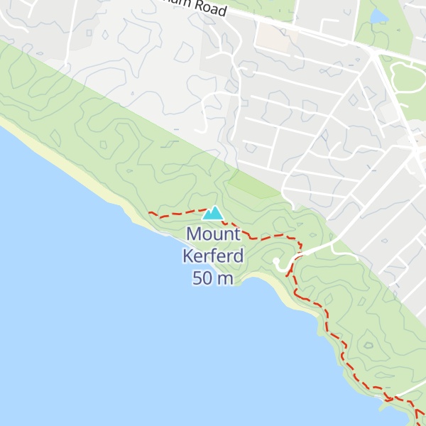 Map of Mount Kerferd