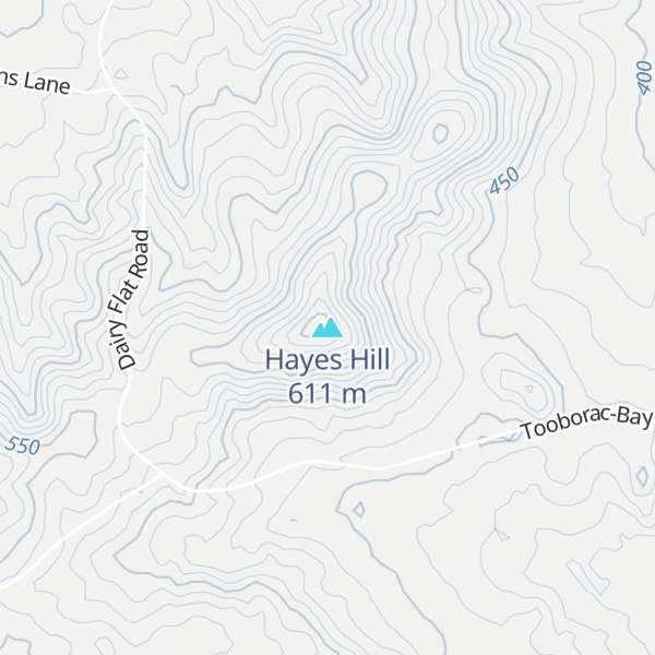 Map of Hayes Hill