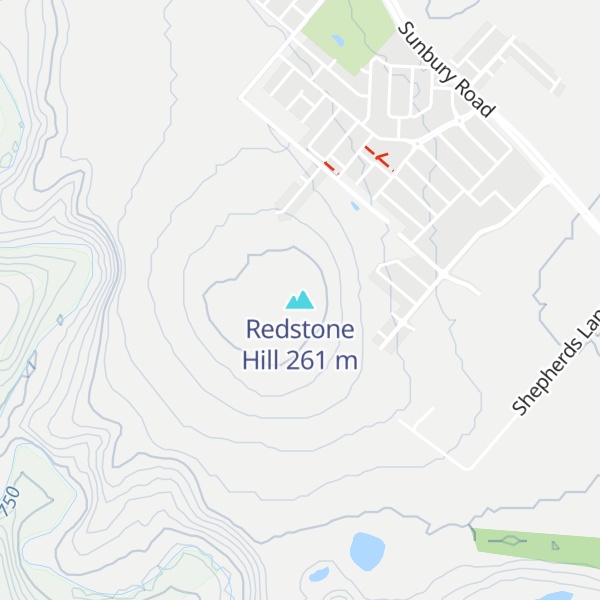 Map of Redstone Hill