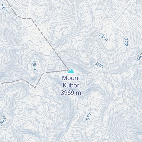 Map of Mount Kubor