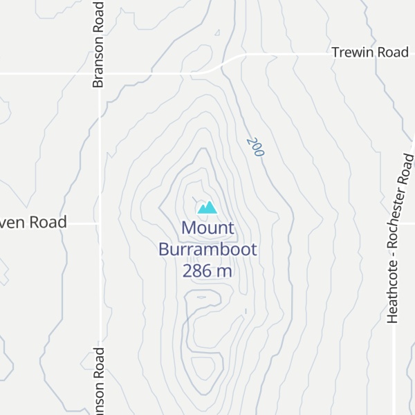 Map of Mount Burramboot