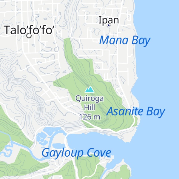 Map of Quiroga Hill