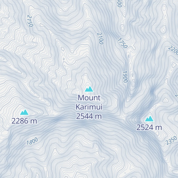Map of Mount Karimui