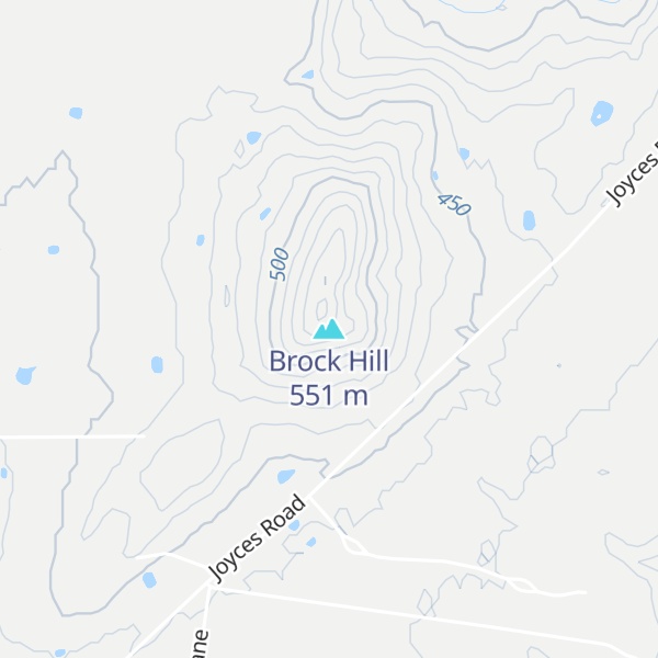 Map of Brock Hill