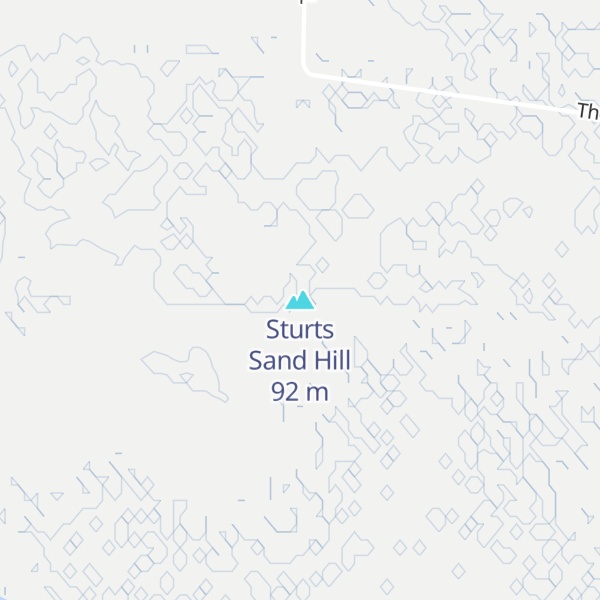 Map of Sturts Sand Hill
