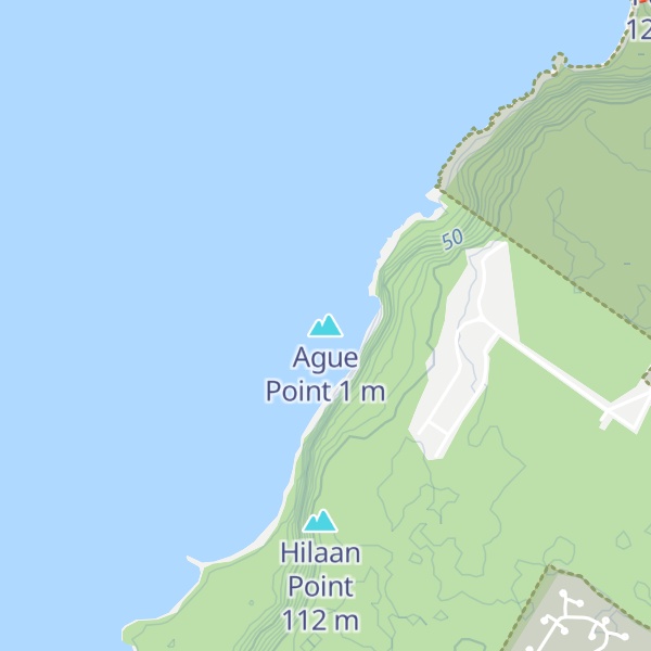 Map of Ague Point