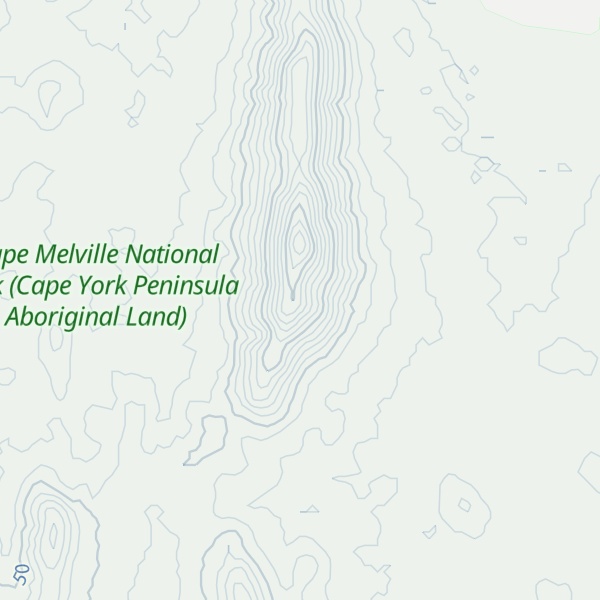 Map of Brown Peak
