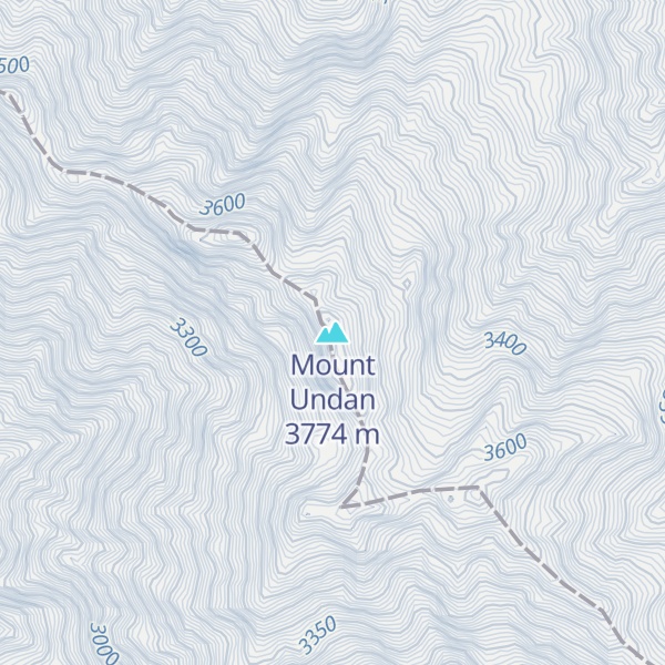 Map of Mount Undan