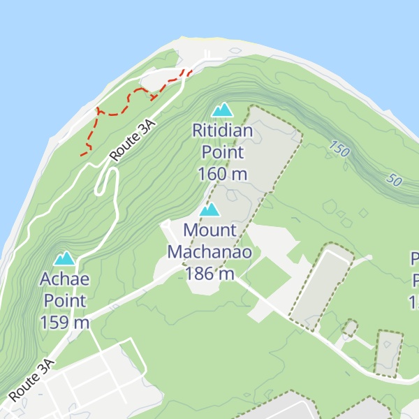 Map of Mount Machanao