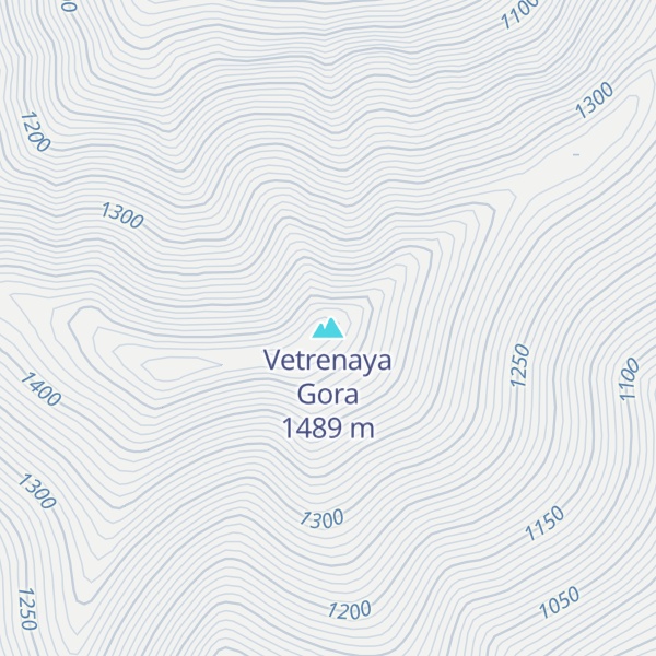Map of Vetrenaya Gora