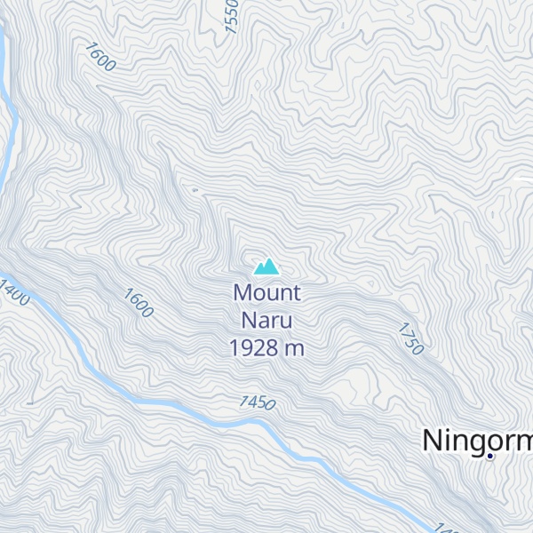 Map of Mount Naru