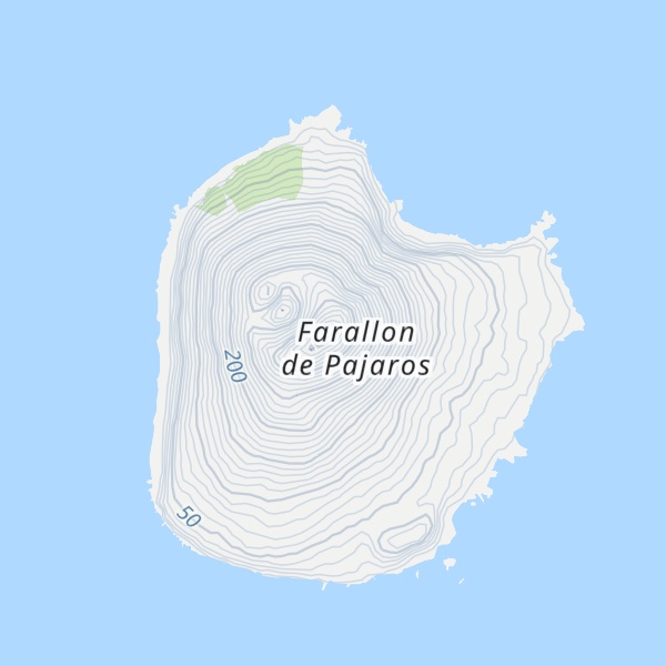 Map of Active Stratovolcano