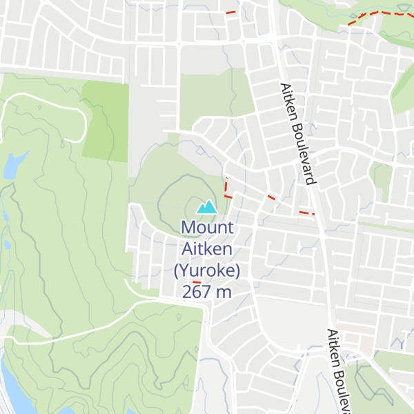 Map of Mount Aitken (Yuroke)
