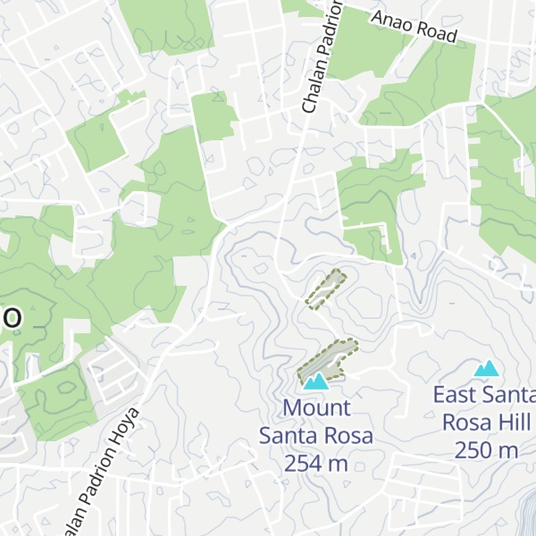 Map of North Santa Rosa Hill