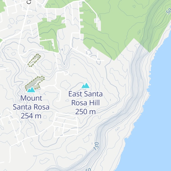 Map of East Santa Rosa Hill