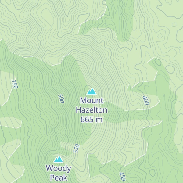 Map of Mount Hazelton