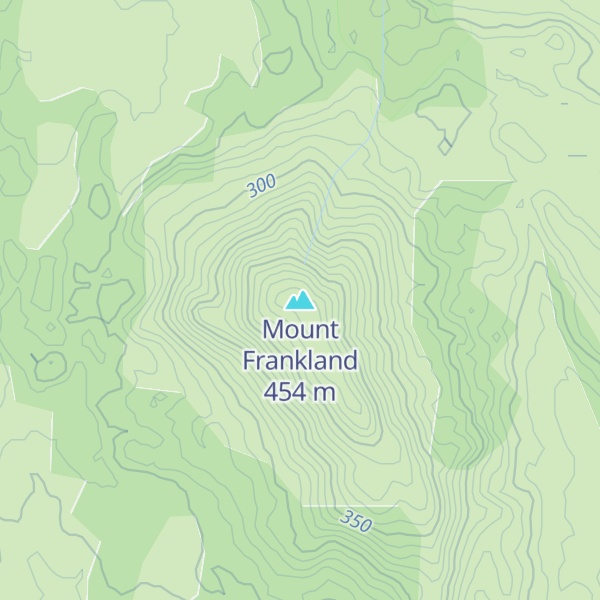 Map of Mount Frankland